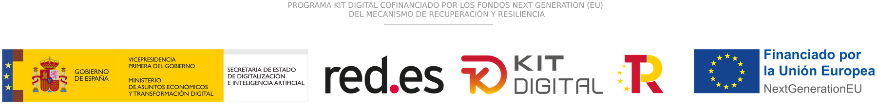 Programa Kit Digital cofinanciado por los fondos Next Generation EU del Mecanismo de Recuperación y Resiliencia