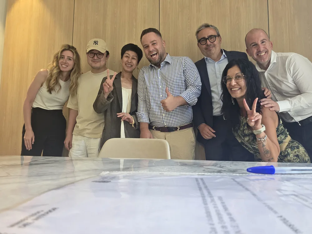 All smiles once the paperwork is done
